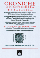 Croniche et antichità di Calabria - Girolamo Marafioti